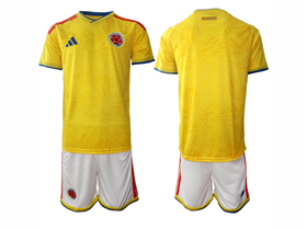 
Colombia 2026 Home Gold Soccer Team Jersey 