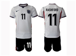 England 2026 Home White Soccer Jersey with #11 Rashford Printing