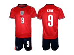 England 2026 Away Red Soccer Jersey with #9 Kane Printing