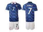 France 2026 Home Blue Soccer Jersey with #7 Dembélé Printing