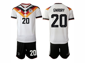 Germany 2026 Home White Soccer Jersey with #20 Gnabry Printing