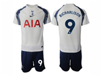 Tottenham Hotspur F.C. 2025/26 Home White Soccer Jersey with #9 Richarlison Printing