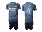 Real Madrid CF 2025/26 Away Navy Soccer Jersey with #4 Alaba Printing