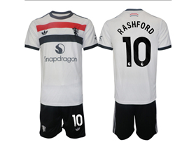 Manchester United F.C. 2024/25 3rd White Soccer Jersey with #10 Rashford Printing