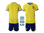 Brazil 2026 Youth Home Gold Soccer Jersey