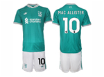 Liverpool F.C. 2025/26 Third Green Soccer Jersey with #10 Mac Allister Printing