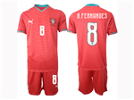 Portugal 2026 Home Red Soccer Jersey with #8 B.Fernandes Printing