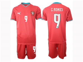Portugal 2026 Home Red Soccer Jersey with #9 Ramos Printing