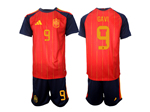 Spain 2026 Home Red Soccer Jersey with #9 Gavi Printing