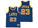 Emsley A. Laney High School #23 Michael Jordan Blue Basketball Jersey