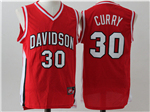 Davidson Wildcats #30 Steph Curry Red College Basketball Jersey