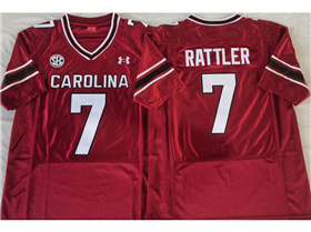 South Carolina Gamecocks #7 Spencer Rattler Red College Football Jersey