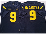 Michigan Wolverines #9 J.J. McCarthy Navy College Football Jersey