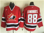 2002 Winter Olympics Team Canada #88 Eric Lindros CCM Vintage Red Hockey Jersey