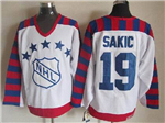 NHL 1992 All Star Game Wales #19 Joe Sakic CCM Vintage Jersey