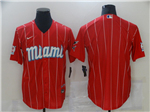 Miami Marlins Red 2021 City Connect Cool Base Team Jersey