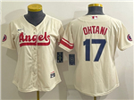 Los Angeles Angels #17 Shohei Ohtani Women's Cream 2022 City Connect Jersey