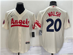 Los Angeles Angels #20 Jared Walsh Cream 2022 City Connect Jersey