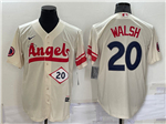 Los Angeles Angels #20 Jared Walsh Cream 2022 City Connect Jersey
