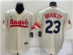 Los Angeles Angels #23 Archie Bradley Cream 2022 City Connect Jersey
