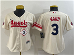 Los Angeles Angels #3 Taylor Ward Women's Cream 2022 City Connect Jersey