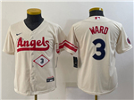 Los Angeles Angels #3 Taylor Ward Youth Cream 2022 City Connect Jersey