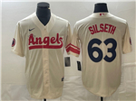 Los Angeles Angels #63 Chase Silseth Cream 2022 City Connect Jersey