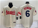 Los Angeles Angels #6 Anthony Rendon Cream 2022 City Connect Jersey