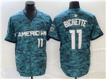 American League Toronto Blue Jays #11 Bo Bichette Teal 2023 MLB All-Star Game Jersey