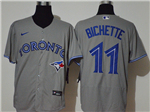 Toronto Blue Jays #11 Bo Bichette Gray flex Base Jersey