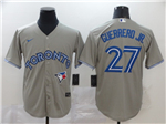 Toronto Blue Jays #27 Vladimir Guerrero Jr. Gray Cool Base Jersey