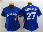 Toronto Blue Jays #27 Vladimir Guerrero Jr. Women's Blue Cool Base Jersey