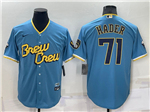 Milwaukee Brewers #71 Josh Hader Powder Blue 2022 City Connect Jersey