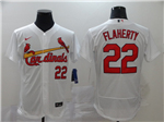 St. Louis Cardinals #22 Jack Flaherty White Flex Base Jersey