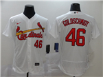 St. Louis Cardinals #46 Paul Goldschmidt White Flex Base Jersey