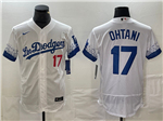 Los Angeles Dodgers #17 Shohei Ohtani White City Connect Flex Base Jersey