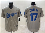 Los Angeles Dodgers #17 Shohei Ohtani Alternate Gray Jersey