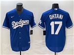 Los Angeles Dodgers #17 Shohei Ohtani Royal Blue Jersey