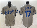 Los Angeles Dodgers #17 Shohei Ohtani Gray Jersey