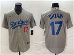 Los Angeles Dodgers #17 Shohei Ohtani Alternate Gray Limited Jersey