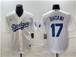 Los Angeles Dodgers #17 Shohei Ohtani White Jersey