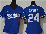 Los Angeles Dodgers #8/24 Kobe Bryant Women's Royal KB Cool Base Jersey