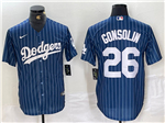 Los Angeles Dodgers #26 Tony Gonsolin Blue Pinstripe Limited Jersey