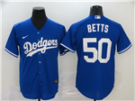 Los Angeles Dodgers #50 Mookie Betts Royal Blue Cool Base Jersey