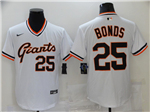 San Francisco Giants #25 Barry Bonds Vintage White Jersey