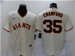 San Francisco Giants #35 Brandon Crawford Cream Cool Base Jersey