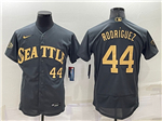 Seattle Mariners #44 Julio Rodríguez Charcoal 2022 MLB All-Star Game Flex Base Jersey