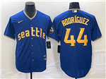 Seattle Mariners #44 Julio Rodríguez Royal 2023 City Connect Jersey