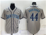 Seattle Mariners #44 Julio Rodríguez Gray Cool Base Jersey