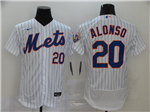 New York Mets #20 Pete Alonso White Flex Base Jersey